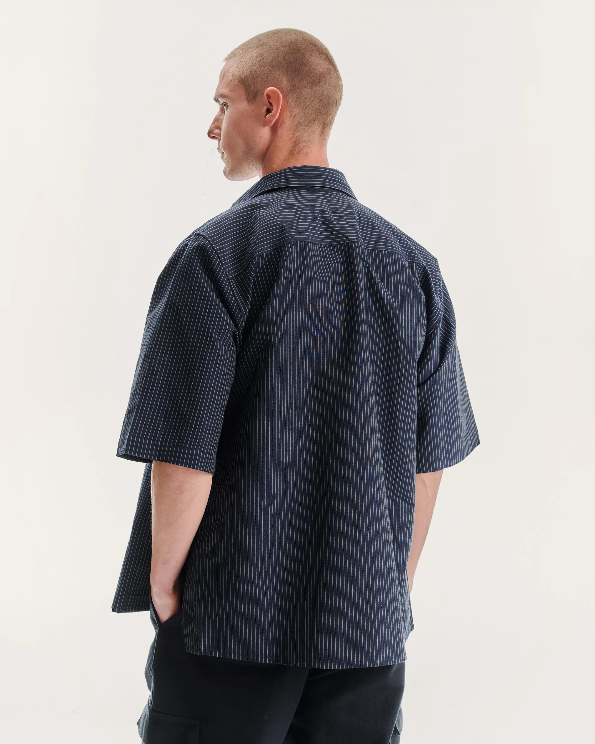 ayu_midnight_stripes_2.webp Femme NOYOCO Chemises & Surchemises | Chemises^Ayu midnight stripes