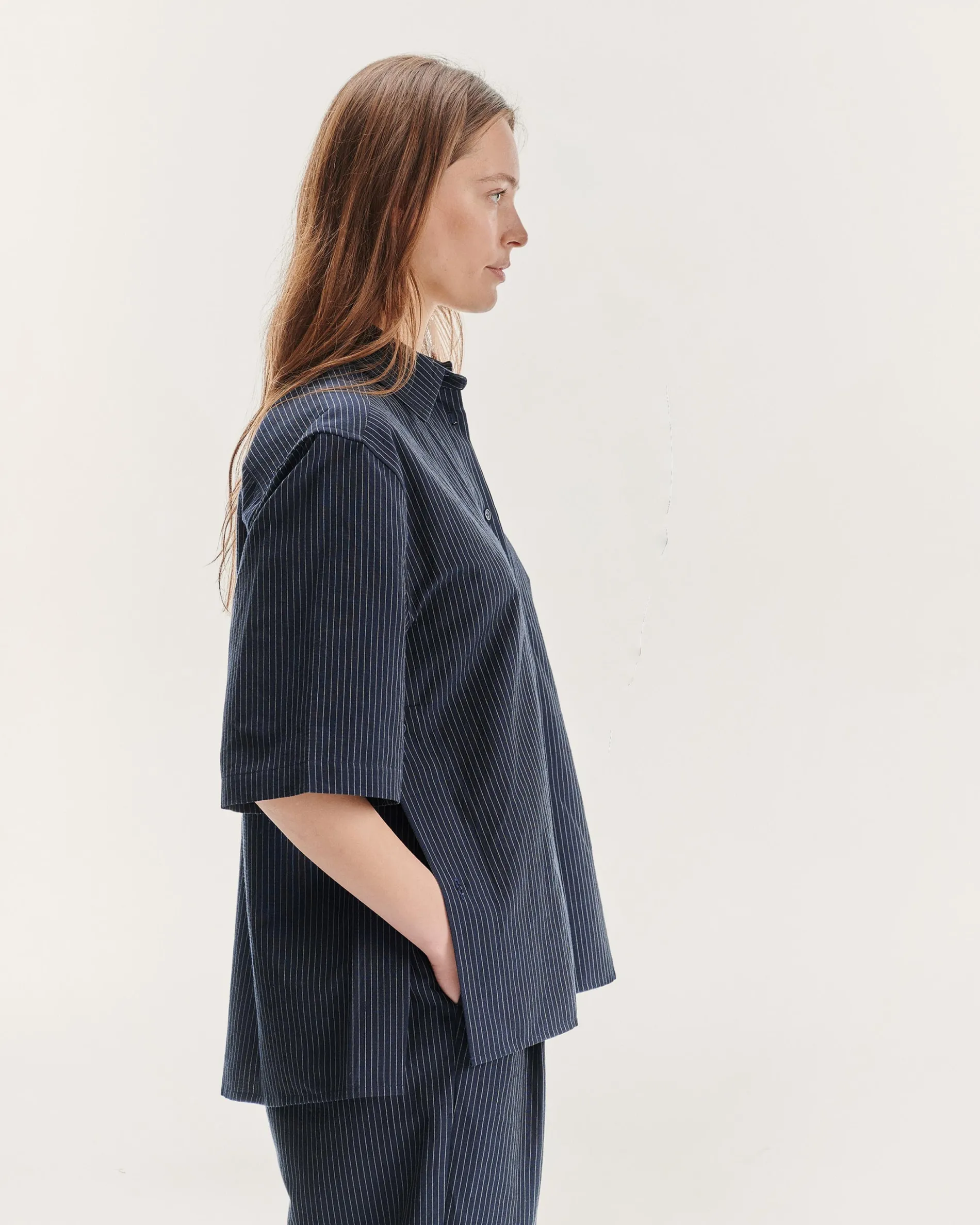 ayu_midnight_stripes_6.webp Femme NOYOCO Chemises & Surchemises | Chemises^Ayu midnight stripes