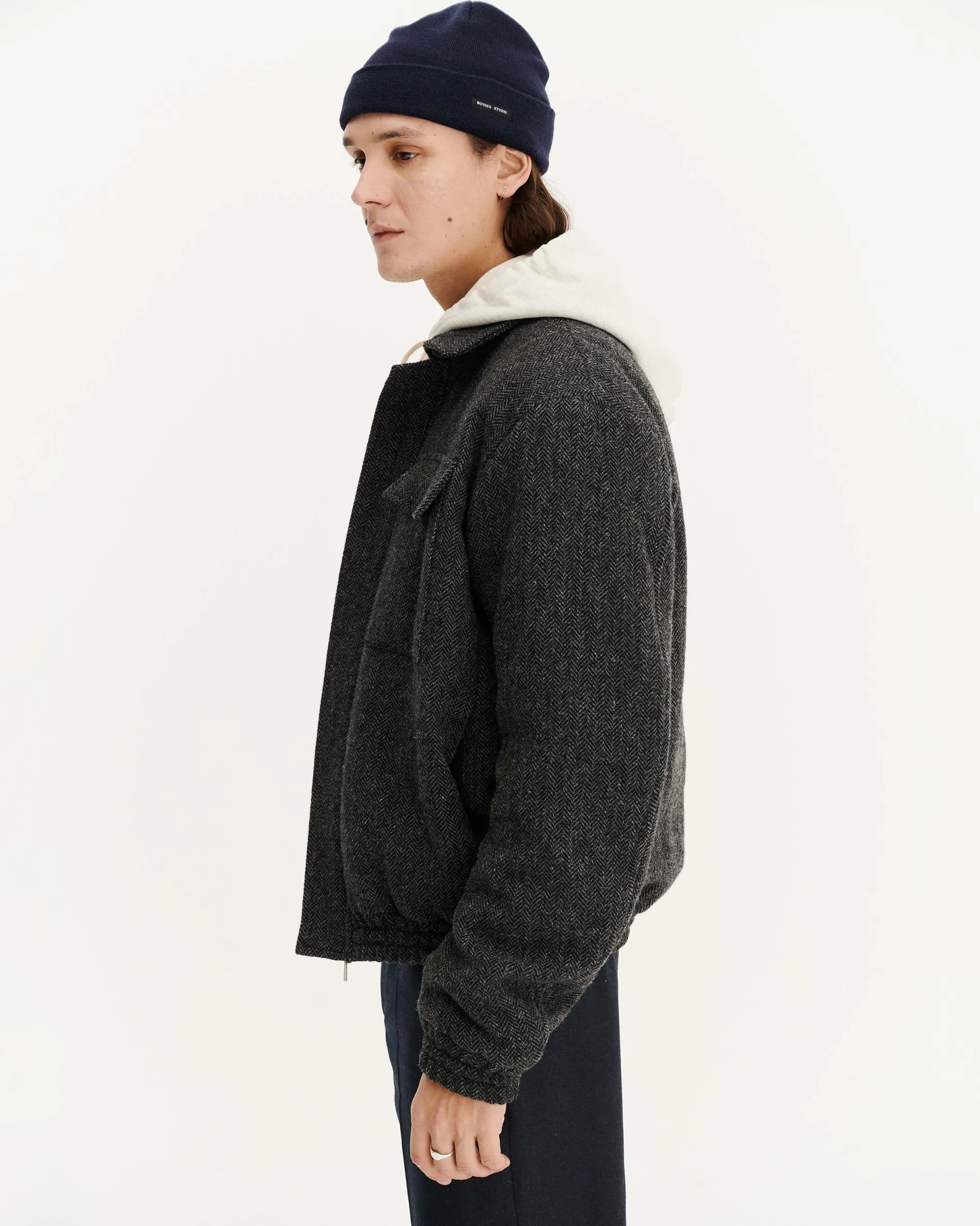 berlin_anthracite_herringbone_3.webp Femme NOYOCO Vestes & Blouson | Vestes & Blousons^Berlin Anthracite Herringbone