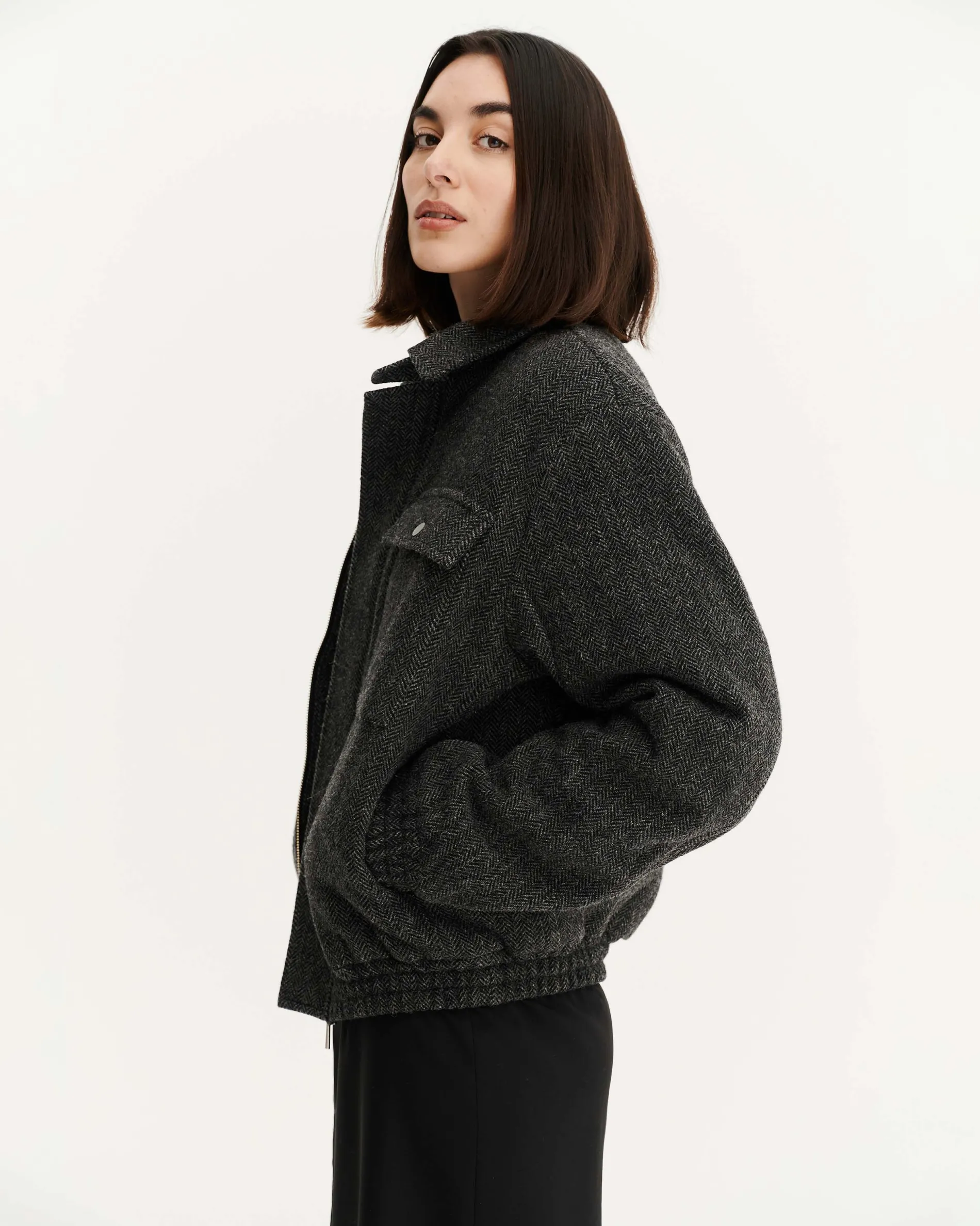 berlin_anthracite_herringbone_7.webp Femme NOYOCO Vestes & Blouson | Vestes & Blousons^Berlin Anthracite Herringbone