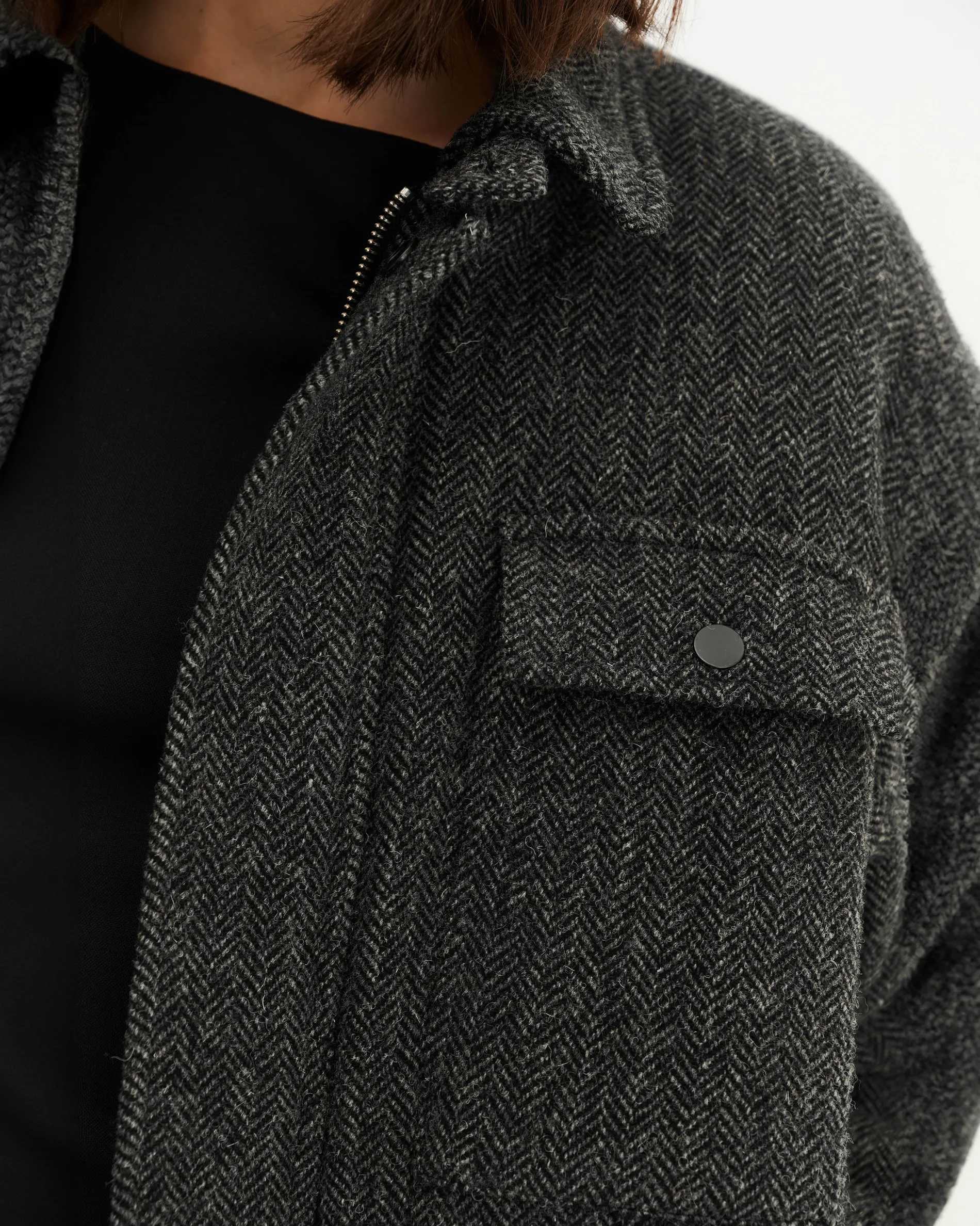 berlin_anthracite_herringbone_8.webp Femme NOYOCO Vestes & Blouson | Vestes & Blousons^Berlin Anthracite Herringbone