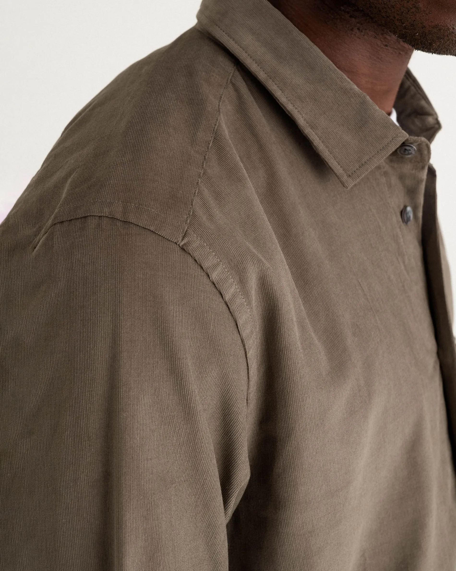 curtis_faded_khaki_4.webp Femme NOYOCO Chemises & Surchemises | Chemises^Curtis Faded Khaki