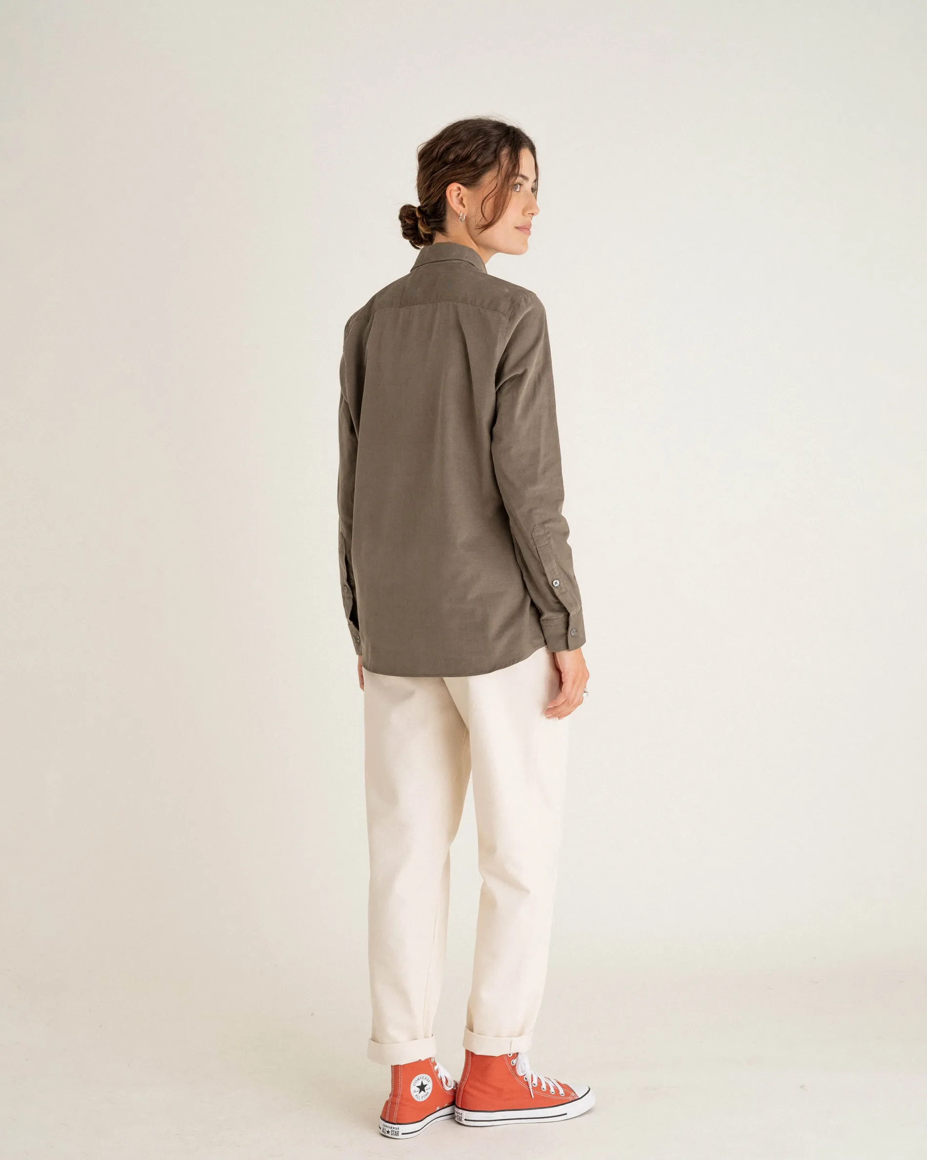 curtis_faded_khaki_6.webp Femme NOYOCO Chemises & Surchemises | Chemises^Curtis Faded Khaki