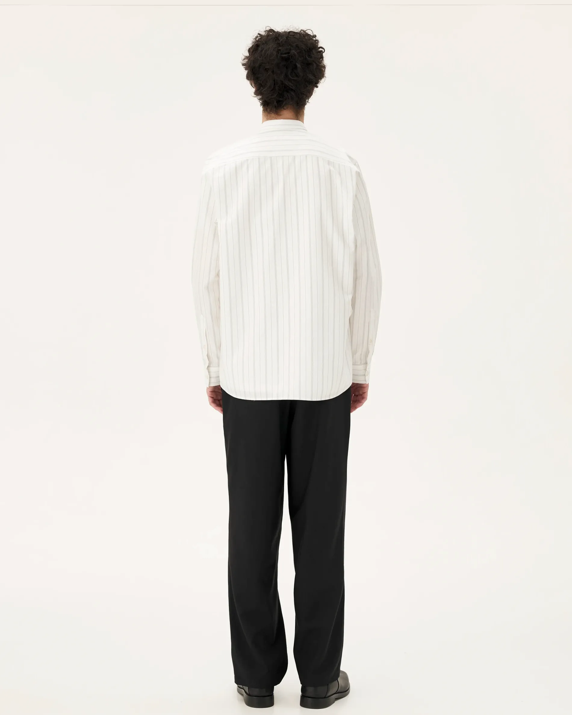 curtis_white_stripes_3.webp Femme NOYOCO Chemises & Surchemises | Chemises^Curtis White stripes