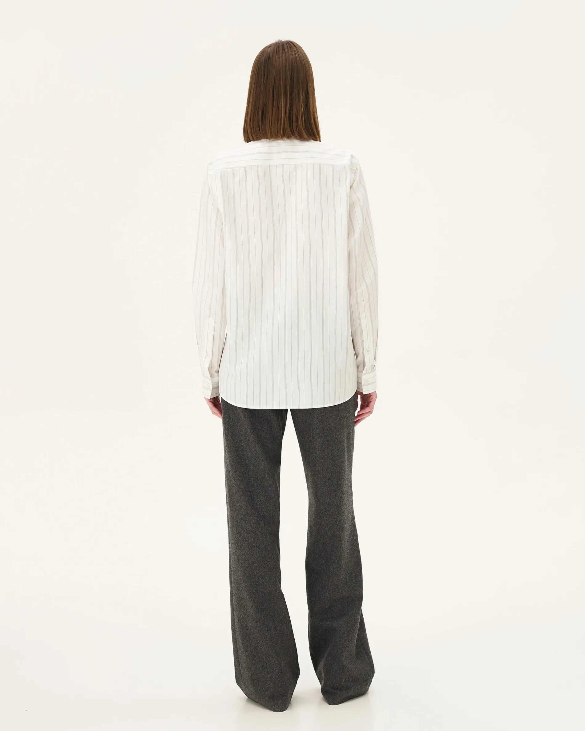 curtis_white_stripes_7.webp Femme NOYOCO Chemises & Surchemises | Chemises^Curtis White stripes