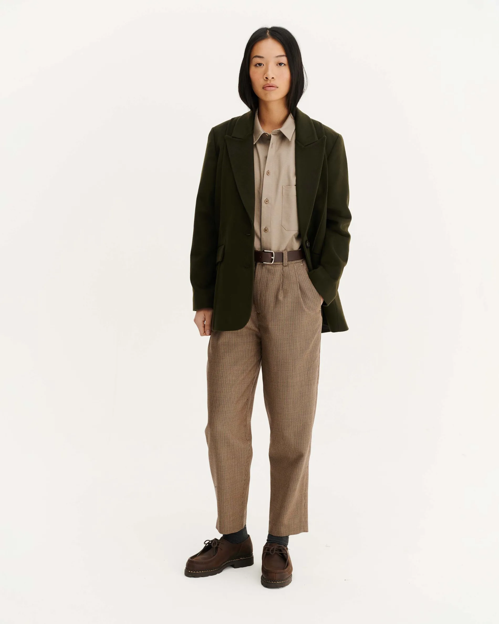 nagano_dark_khaki_4.webp Femme NOYOCO Vestes & Blousons^Nagano Dark Khaki