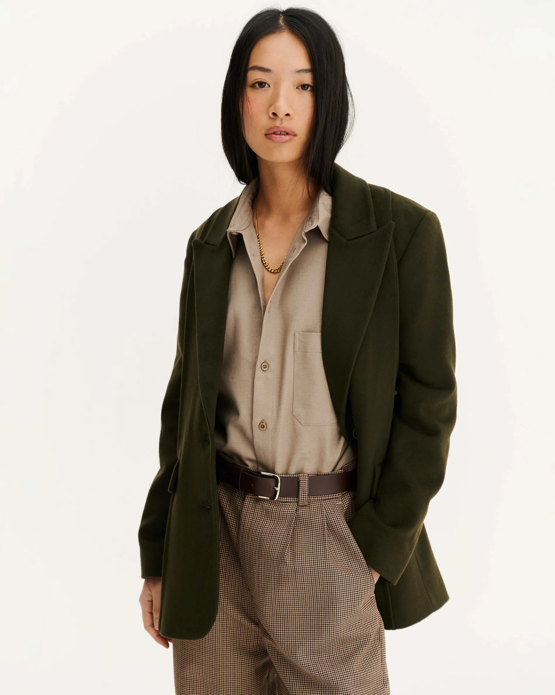 nagano_dark_khaki_6.webp Femme NOYOCO Vestes & Blousons^Nagano Dark Khaki