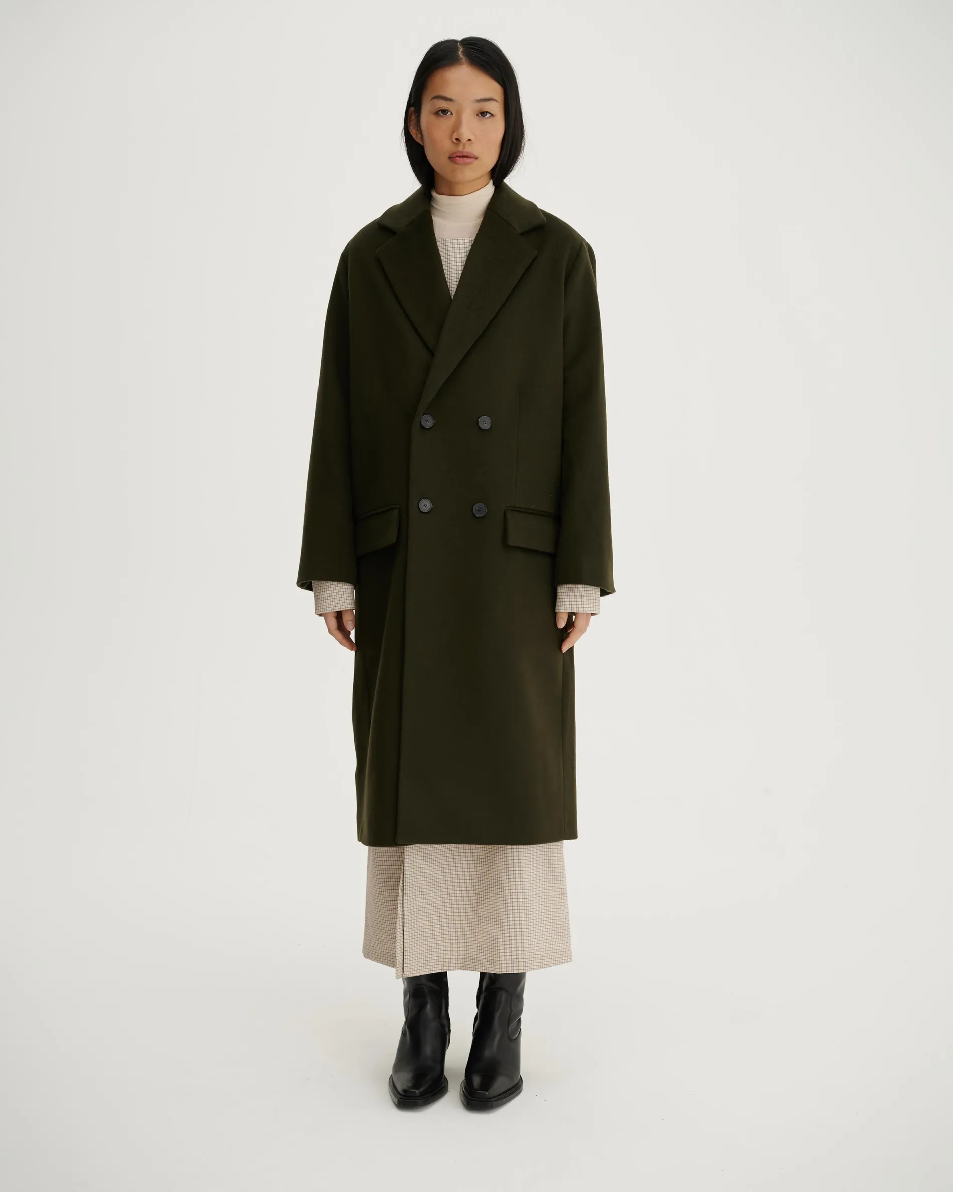 osana_dark_khaki_5.webp Femme NOYOCO Trench & Manteaux | Trench & Manteaux^Osana Dark Khaki