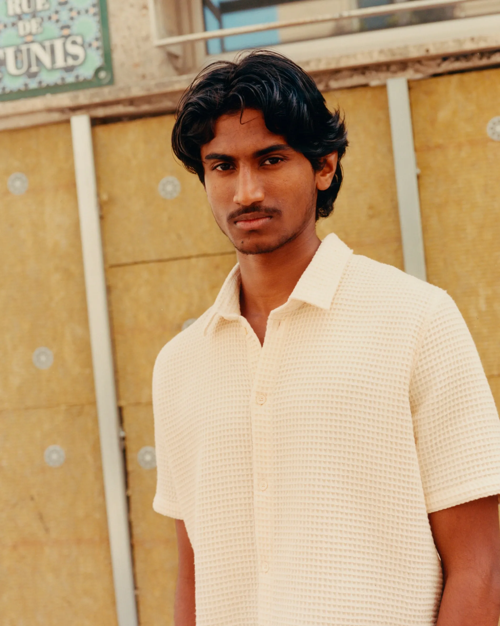 rio_ecru_waffle_5.webp Femme NOYOCO Chemises & Surchemises | Chemises^Rio Ecru waffle