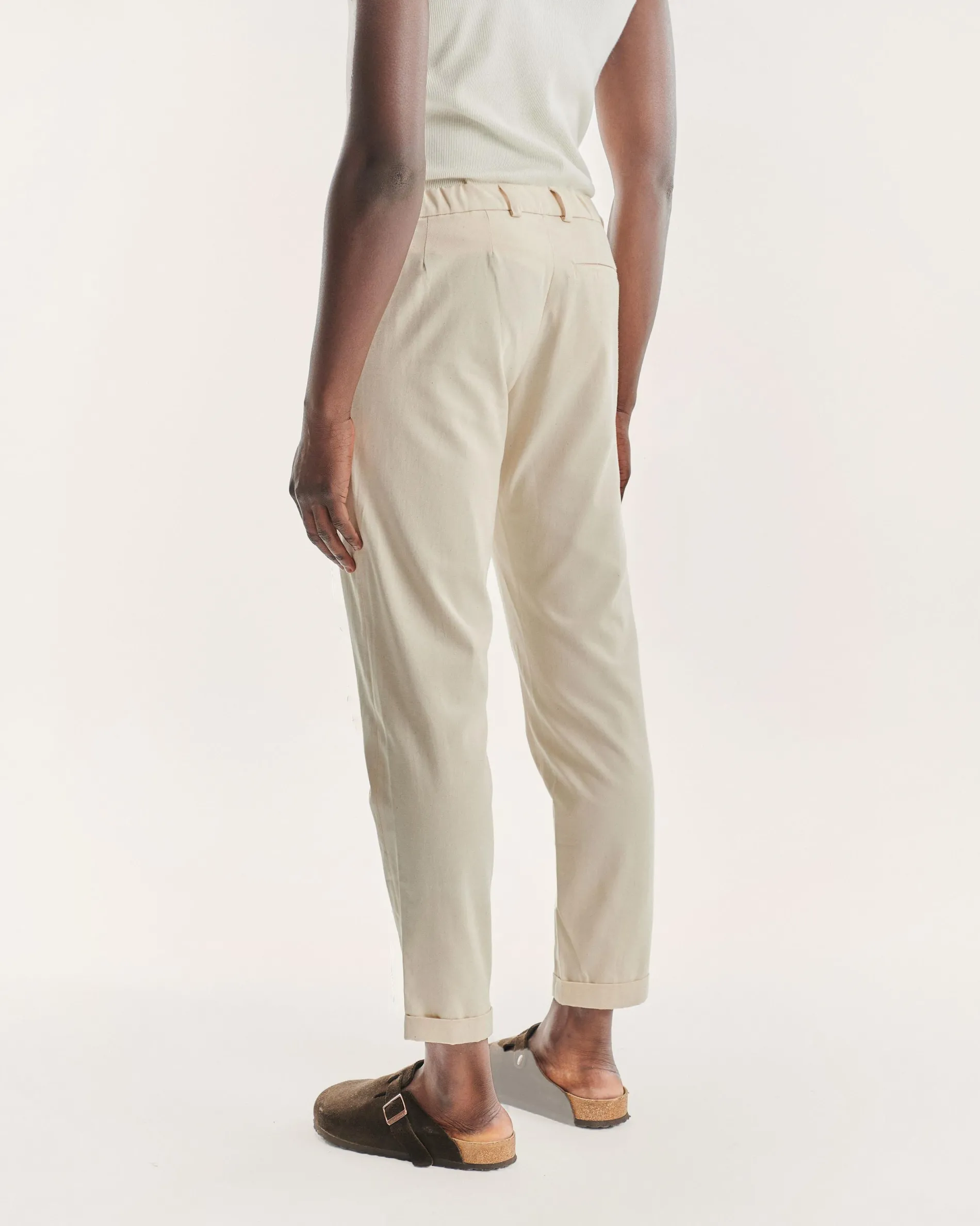 sienna_ecru_4.webp Femme NOYOCO Pantalons | Pantalons^Sienna