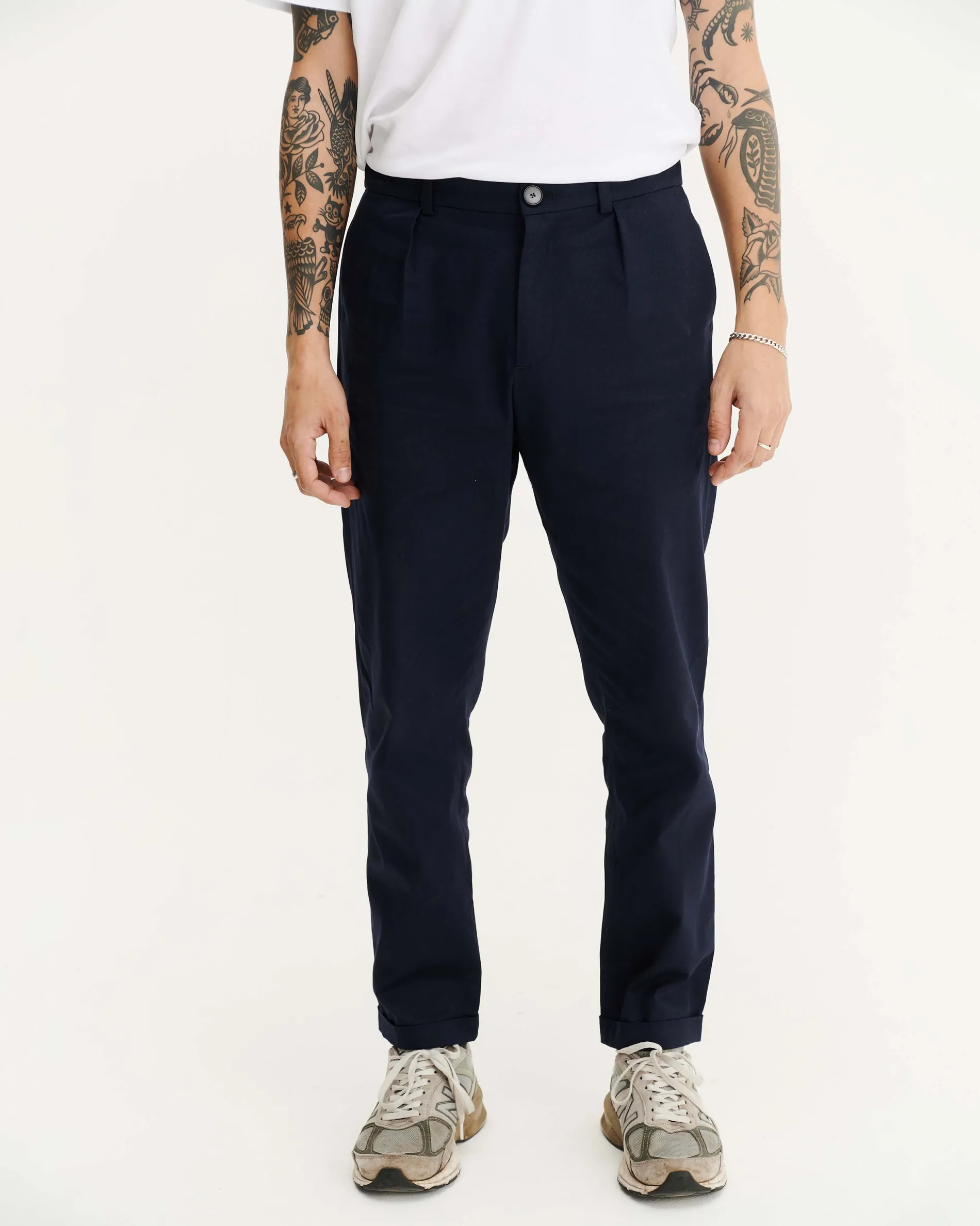 sienna_navy_coton_2.webp Femme NOYOCO Pantalons | Pantalons^Sienna Navy coton
